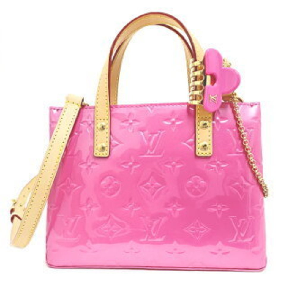 Louis Vuitton Vernis LV Remix Lead PM Handbag Neon Pink